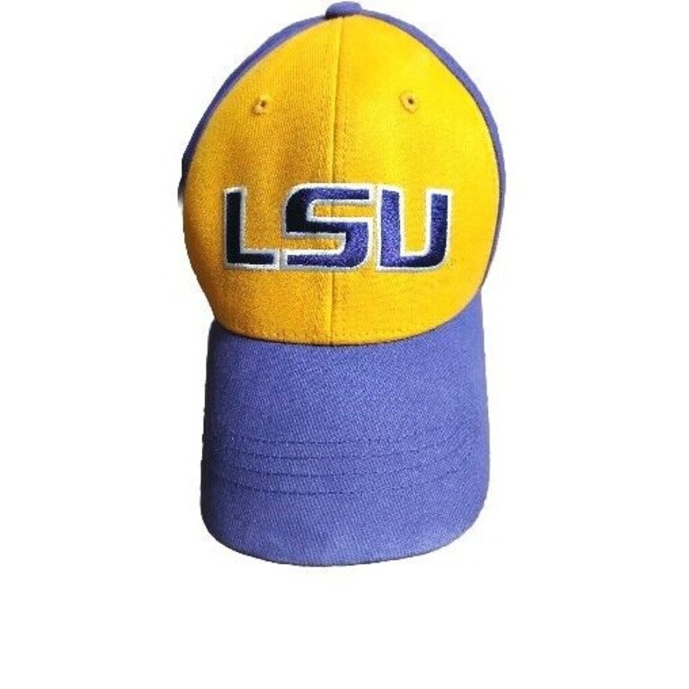 LSU Tigers Baseball Cap Hat Purple Gold Adjustable College‎ by Russell One Size